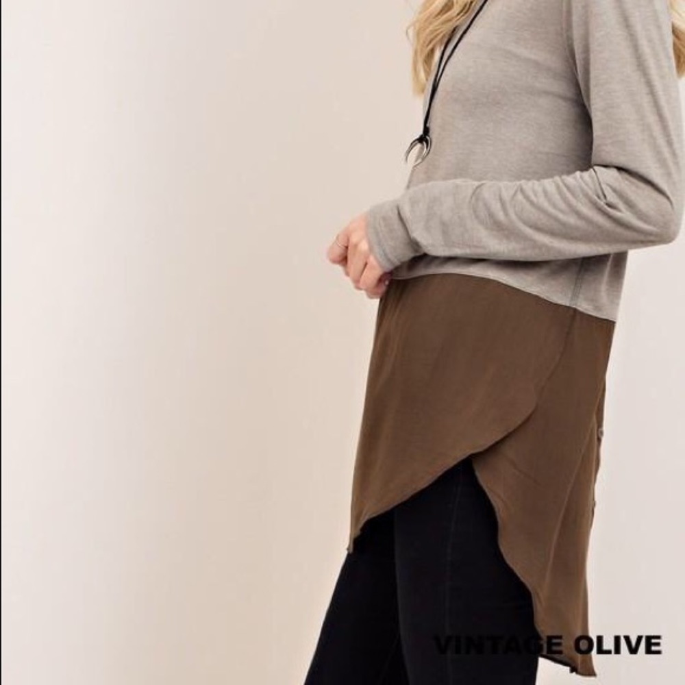 Galena Color-Block Tunic Top - Picture 3 of 4